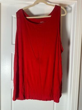torrid Red Scoop Neck Tank Top